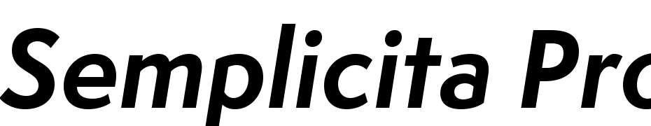Semplicita Pro Bold Italic cкачати шрифт безкоштовно